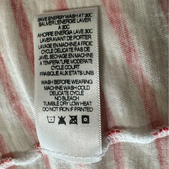 NWOT Sundry Pocket Tank Tomato Red Striped Scoop Back Dress Size 3 | Large - Picture 9 of 10